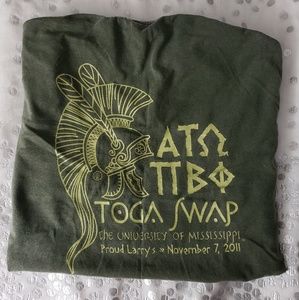 Pi Phi & ATO toga swap t shirt LARGE